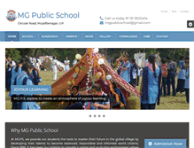 Tablet Screenshot of mgpublicschool.com
